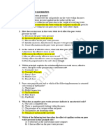 MCQ Soil Mechanics Equestions (Effective Stress and Pore Water Pressure Parameters)