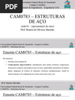 Cam0783 - Estruturas de Aço - Aula 01