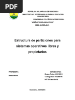 Estructura de Particiones para Sistemas Operativos Libres y Propietarios