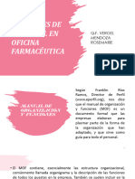 Funciones de Personal en Oficina Farmacéutica