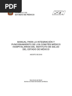 Manual para La Integración Y Funcionamiento de Los Comités Médico Hospitalarios Del Instituto de Salud Del Estado de México