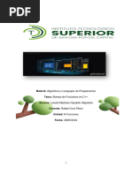 Tema Manejo de Funciones en C++ 