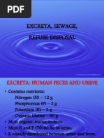 Sewage and Excreta Disposal