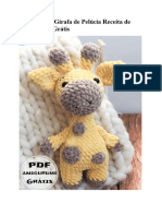 PDF Croche Girafa de Pelucia Receita de Amigurumi Gratis