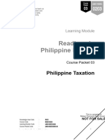 RIPH Learning Module 3 CP 3 Taxation