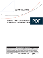 TVR Ultra Heat Pump - IOM (Español)