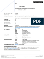 OCHS5002 Occupational Hygiene and Chemical Safety Semester 1 2024 Bentley Perth Campus FO