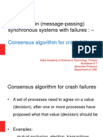 Agreement in (Message-Passing) Synchronous Systems With Failures - Consensus Algorithm For Crash Failures