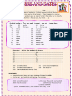 Numbers and Dates Grammar and Exercises