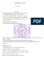 Corrigé Epreuve de Maths - Bac C, e - Session 2022 Cameroun