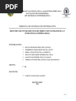 Fundamentos de Dirección Estrategica y Estragegia Empresaria