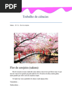 Trabalho Flor de Cerejeira (Sakura)