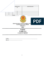 Soalan Ujian 1 Sains T6 2022