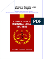 A Medics Guide To Essential Legal Matters Jane Sturgess Full Chapter PDF