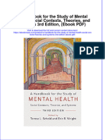 A Handbook For The Study of Mental Health Social Contexts Theories and Systems 3Rd Edition PDF Full Chapter PDF