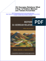 (Download PDF) Deepening Eu Georgian Relations What Why and How 1St Edition Michael Emerson Tamara Kovziridze Ebook Online Full Chapter