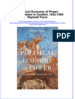 A Political Economy of Power Ordoliberalism in Context 1932 1950 Raphael Fevre Full Chapter PDF