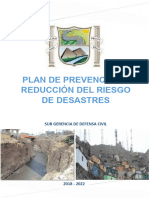 6209 - Plan de Prevencion y Reduccion Del Riesgo de Desastres San Martin de Porres