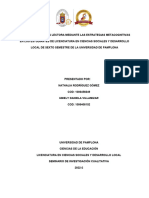 La Compresión Lectora Mediante Las Estrategias Metacognitivas en Los Estudiantes de Licenciatura en Ciencias Sociales y Desarrollo Local de Sexto Semestre de La Universidad de Pamplona (3) .