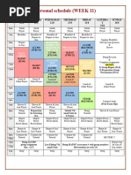 Personal Schedule