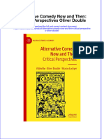 Alternative Comedy Now and Then Critical Perspectives Oliver Double Full Chapter PDF