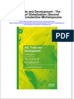 Aid Trade and Development The Future of Globalization Second Edition Constantine Michalopoulos Full Chapter PDF