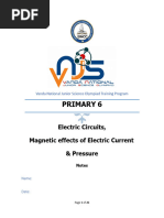 Notes - Electric Circuits - Magnetic Effects of Electric Current & Pressure