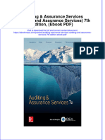 Auditing Assurance Services Auditing and Assurance Services 7Th Edition PDF Full Chapter PDF