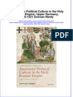 Associative Political Culture in The Holy Roman Empire Upper Germany 1346 1521 Duncan Hardy Full Chapter PDF