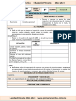 Enero - 4to Grado Educación Socioemocional (2022-2023)