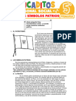 Nuestros Simbolos Patrios para Quinto Grado de Primaria