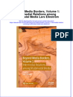 Beyond Media Borders Volume 1 Intermedial Relations Among Multimodal Media Lars Ellestrom Full Chapter PDF