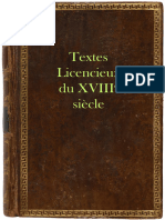 Textes Licencieux Du 18e Siècle