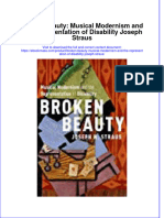 Broken Beauty Musical Modernism and The Representation of Disability Joseph Straus Full Chapter PDF