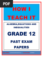 p1 Gr12 Algebra - P Exam