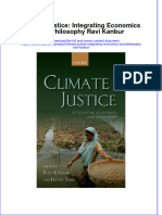 Climate Justice Integrating Economics and Philosophy Ravi Kanbur Full Chapter PDF