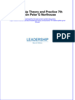 Instant Download Ebook of Leadership Theory and Practice 7Th Edition Peter G Northouse Online Full Chapter PDF