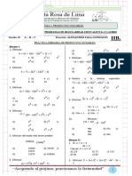 Práctica Dirigida Productos Notables