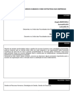 Gestão de RH Como Estratégia Nas Empresas