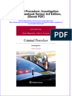 Criminal Procedure Investigation Aspen Casseries 3Rd Edition PDF Full Chapter PDF