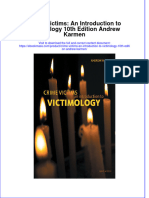 (Download PDF) Crime Victims An Introduction To Victimology 10Th Edition Andrew Karmen Full Chapter PDF