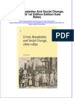 Crime Broadsides and Social Change 1800 1850 1St Edition Edition Kate Bates Full Chapter PDF