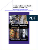 Criminal Procedure Law and Practice 10Th Edition PDF Full Chapter PDF