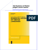 (Download PDF) Evidential Systems of Tibetan Languages Lauren Gawne Full Chapter PDF