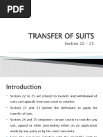 Transfer of Suits