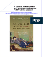 (Download PDF) Courtier Scholar and Man of The Sword Lord Herbert of Cherbury and His World Christine Jackson Full Chapter PDF