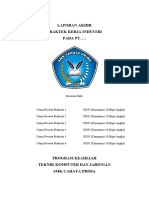 Format Laporan Prakerin - SMK Cahaya Prima 2024