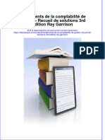 (Download PDF) Fondements de La Comptabilite de Gestion Recueil de Solutions 3Rd Edition Ray Garrison Full Chapter PDF