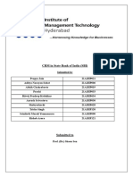 CRM in State Bank of India (SBI)