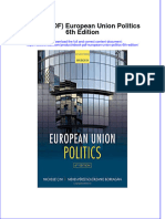 (Download PDF) European Union Politics 6Th Edition Full Chapter PDF